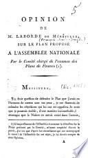 Opinion de M. Laborde de Méreville, sur le plan proposé a l'Assemblée nationale par le Comité chargé de l'examen des plans de finance