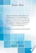 Opinion de Michel Azéma, Député du Département de l'Aude, Membre du Comité de Législation Et de la Section Chargée de la Faction du Code Français par l'Assemblée Nationale Législative, Et Membre du Même Comité de la Convention Nationale