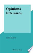 Opinions littéraires