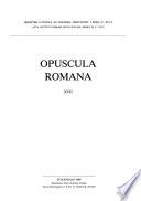 Opuscula Romana