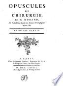 Opuscules de chirurgie
