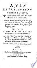 Opuscules sur la maladie contagieuse de Marseille, de l'année 1720. Augmentez de la dissertation qui a reporté le prix de l'Academie de Bourdeaux, & c. Tome premier [-second].[Pestalozzi]
