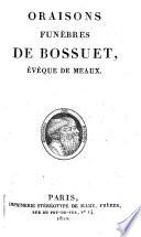 Oraisons funèbres de Bossuet