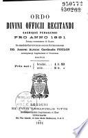 Ordo des diocèses de Lyon et Saint-Etienne