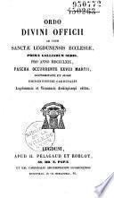 Ordo des diocèses de Lyon et Saint-Etienne