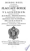 Ordonnantien, statuten, edicten ende placcaerten