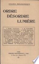 Ordre - desordre lumiere