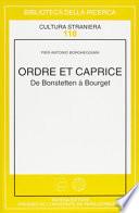 Ordre et caprice