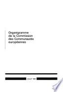 Organigramme de la Commission des Communautés européennes