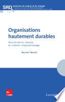 Organisations hautement durables : Gouvernance, risques et critères d'apprentissage