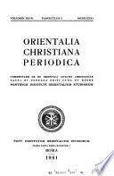 Orientalia christiana periodica
