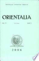 Orientalia