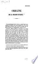 Origine de la maison d'Urfé