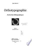 Orthotypographie