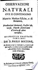 Osservazioni naturali