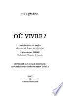 Où vivre?