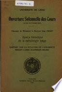 Ouverture solennelle des cours