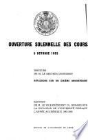 Ouverture solennelle des cours