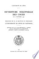 Ouverture solennelle des cours