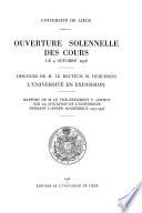 Ouverture solennelle des cours