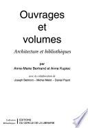 Ouvrages et volumes