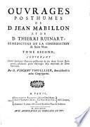 Ouvrages posthumes de Jean Mabillon et de Thierry Ruinart