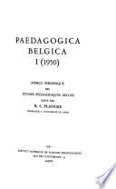 Paedagogica belgica
