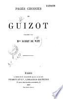 Pages choisies de Guizot