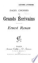 Pages choisies des grands écrivains