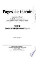 Pages de terroir: Monographies communales