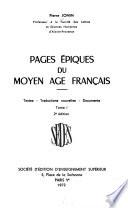 Pages épiques du Moyen Age français