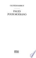 Pages pour Modiano