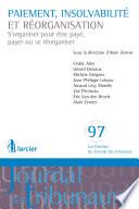 Paiement, insolvabilité et réorganisation