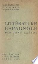 Panorama de la littérature espagnole contemporaine