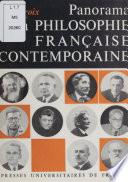 Panorama de la philosophie française contemporaine