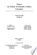 Papers on French seventeenth century literature