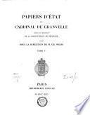Papiers d'État du Cardinal de Granvelle