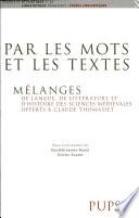Par les mots et les textes--