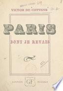 Paris dont je rêvais