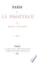 Paris et la Province
