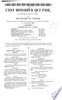 Paris sans impots, vaudeville en 3 actes et 6 tableaux, par Clairville et J. Cordier (pseud.)