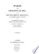 Paris sous Philippe-le-Bel