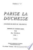 Parise la Duchesse