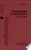 Parlementaires en chemise noire