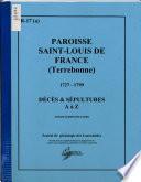 Paroisse Saint-Louis de France (Terrebonne) 1727-1799