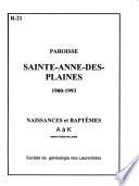 Paroisse Sainte-Anne-des-Plaines, 1900-1993