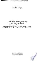 Paroles d'auditeurs
