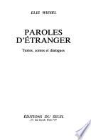 Paroles d'étranger