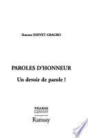 Paroles d'honneur