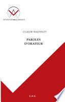 Paroles d'orateur